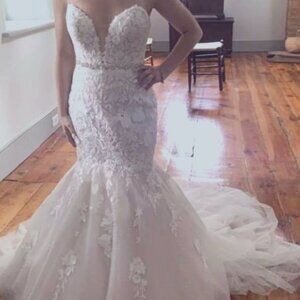 Mermaid Strapless Wedding Dress